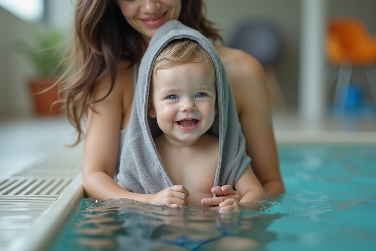 Début du bain libre pour bébé : conseils et timing optimal