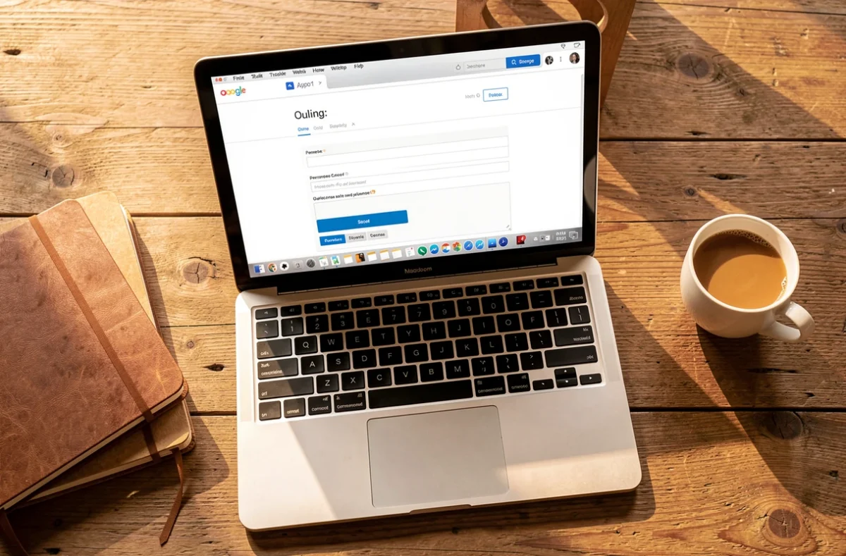 Ordinateur portable ouvert sur un espace personnel de déclaration en ligne
